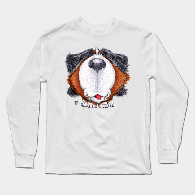 Bernese Mountain Dog Long Sleeve T-Shirt by obillwon